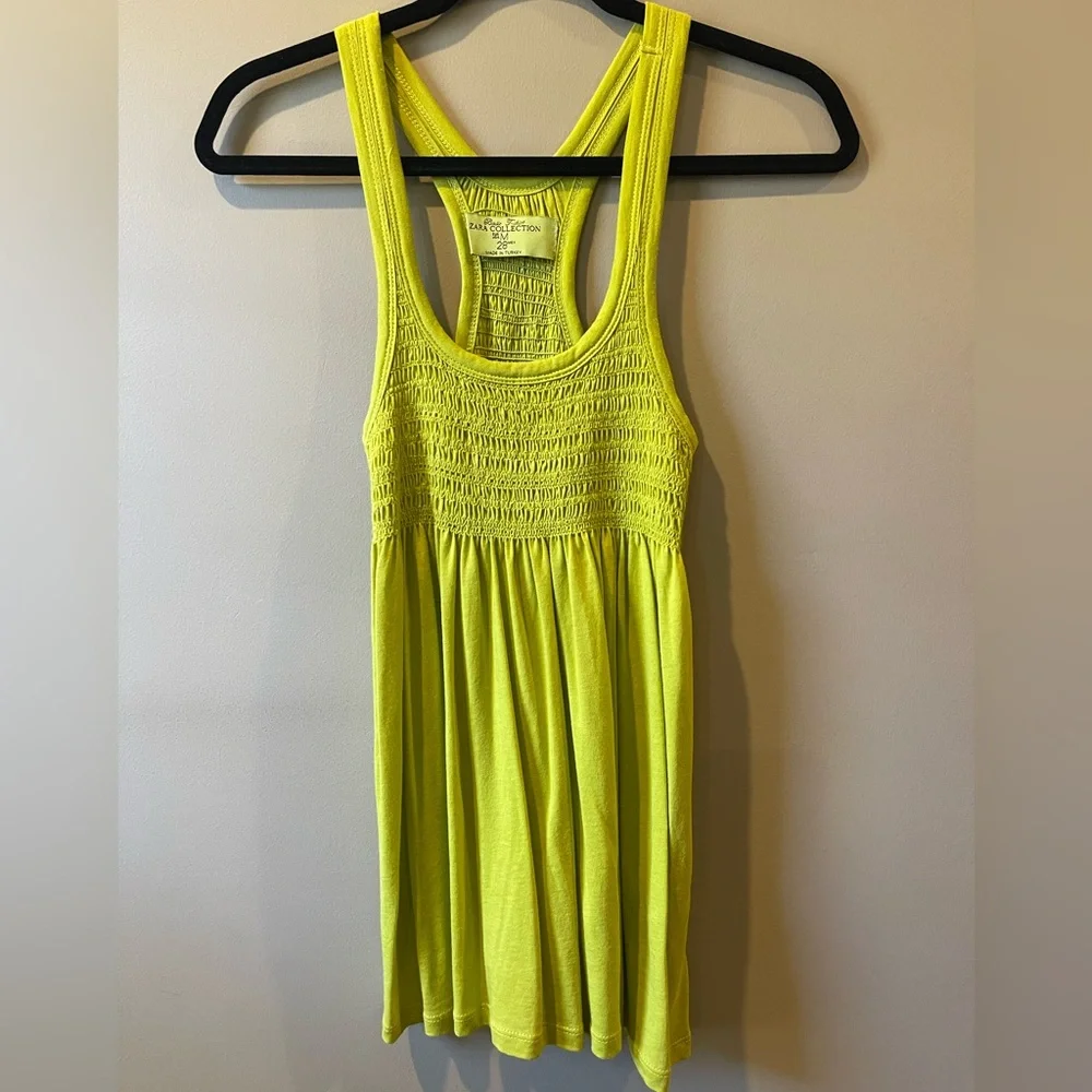 Zara Collection Women’s racer back Tank - Green - Medium - Picture 1 of 4
